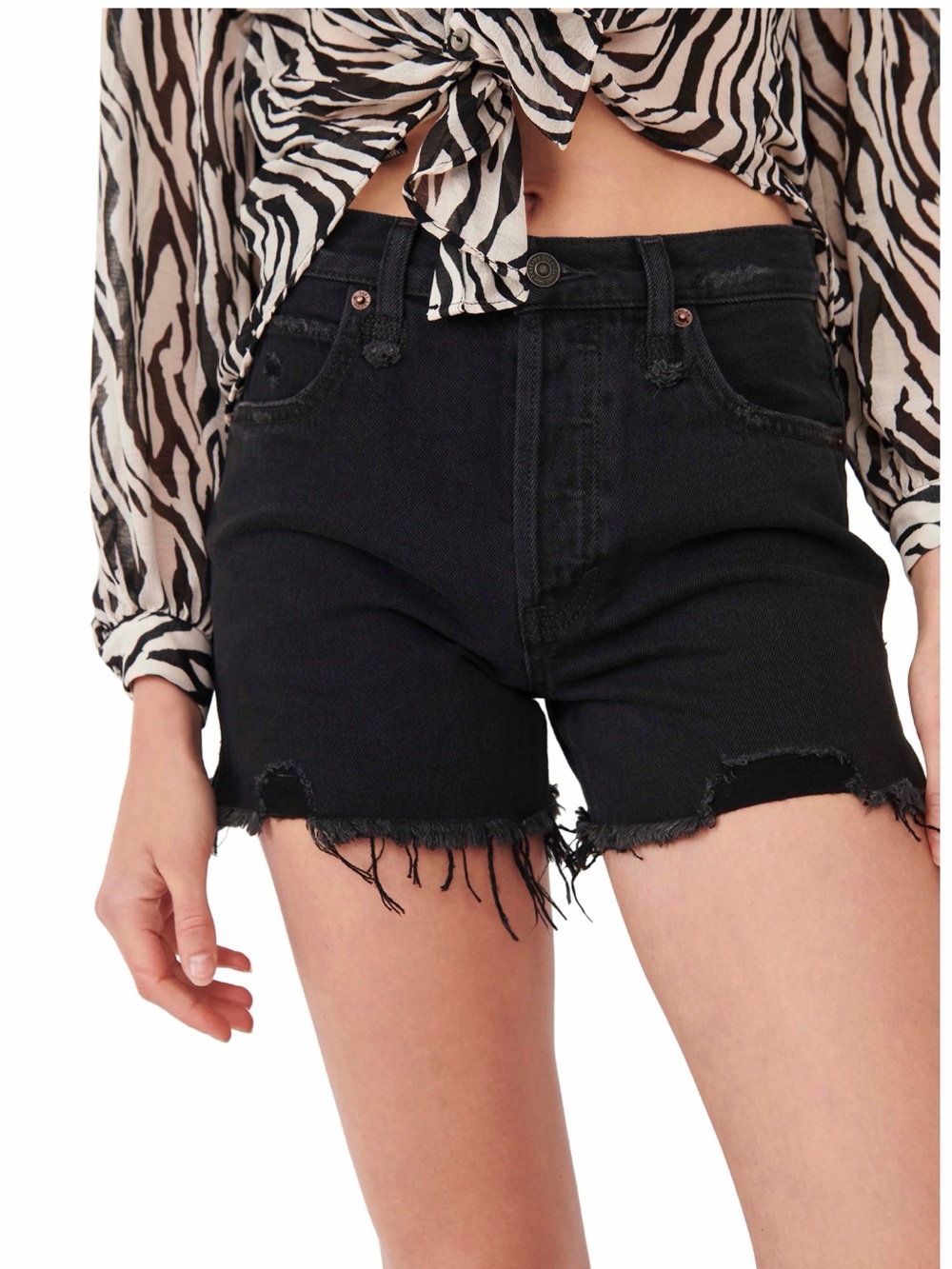 We The Free | Makai Cut Off Black Shorts